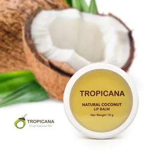 Бальзам для губ Tropicana (Тропикана) с маслами и натуральными восками, аромат Кокосовое Наслаждение